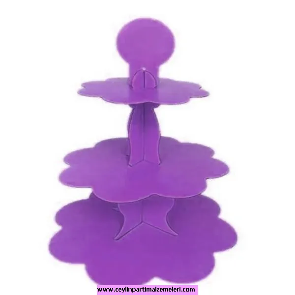 Mor Cupcake Standı